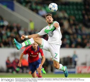 Daniel Caligiuri Einzelbild Freisteller Aktion Fußball Fussball UEFA Championsleague Herren Saison 2015 2016 15.09.2015 VfL Wolfsburg vs. ZSKA Moskau