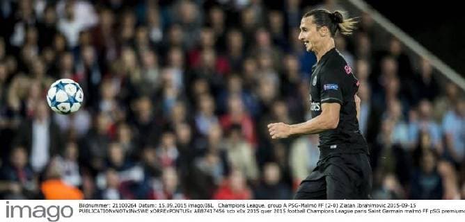 Champions League, group A PSG-Malmö FF (2-0) Zlatan Ibrahimovic 2015-09-15  xORRExPONTUSx AB87417456