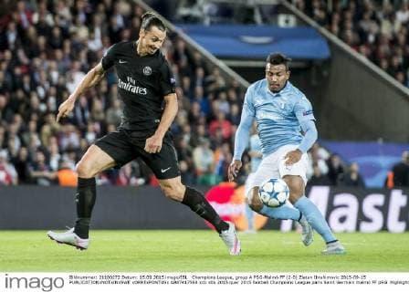 Champions League, group A PSG-Malmö FF (2-0) Zlatan Ibrahimovic 2015-09-15  xORRExPONTUSx AB87417568