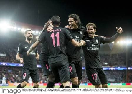 Champions League, group A PSG-Malmö FF (2-0) PSG player celebrating 2015-09-15  xORRExPONTUSx AB87417883