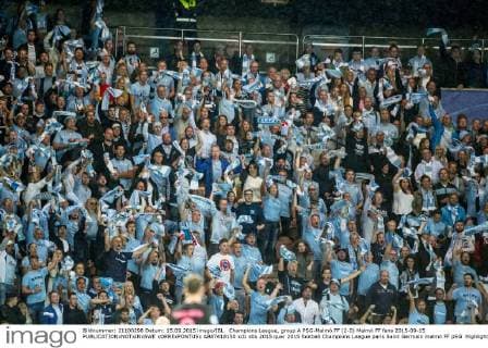 Champions League, group A PSG-Malmö FF (2-0) Malmö FF fans 2015-09-15  xORRExPONTUSx AB87418150