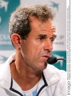 - BRUSSELS, BELGIUM: Argentinian Captain Daniel Orsanic pictured during a press conference PK Pressekonferenz of Argentinian team on the Davis Cup semi final World Group meeting between Belgium and Argentina, Wednesday 16 September 2015 in Brussels. The semi final will be played from 18 to 20 September 2015 in Vorst-Forest, Brussels VIRGINIExLEFOUR  x04701011x