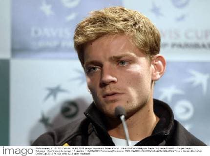 David Goffin of Belgium Davis Cup team TENNIS : Coupe Davis - Belgique - Conference de presse - Bruxelles - 16 09 2015 Photonews Panoramic 
