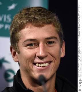 Kimmel Coppejans of Belgium Davis Cup team TENNIS : Coupe Davis - Belgique - Conference de presse - Bruxelles - 16 09 2015 Photonews Panoramic 