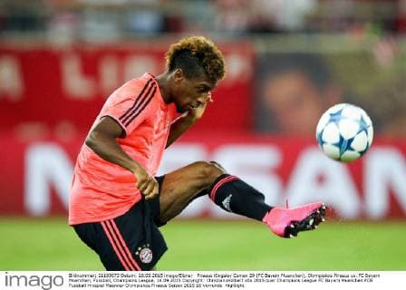 Piraeus Kingsley Coman 29 (FC Bayern Muenchen), Olympiakos Piraeus vs. FC Bayern Muenchen, Fussball, Champions League, 16.09.2015 Copyright: ChristianxKolbert