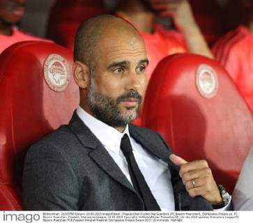 Piraeus Chef-Trainer Pep Guardiola (FC Bayern Muenchen), Olympiakos Piraeus vs. FC Bayern Muenchen, Fussball, Champions League, 16.09.2015 Copyright: Kolbert xEibner-Pressefoto EP_ckt
