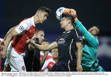 Champions League - Dinamo - Arsenal 16.09.2015.,Croatia, stadium Maksimir, Zagreb - UEFA Champions League, Group F, 1 st. roudn GNK Dinamo - Arsenal FC.  SanjinxStrukic PIXSELL