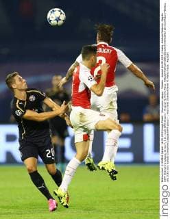 Champions League - Dinamo - Arsenal 16.09.2015.,Croatia, stadium Maksimir, Zagreb - UEFA Champions League, Group F, 1 st. roudn GNK Dinamo - Arsenal FC.Marko Pjaca.  SlavkoxMidzor PIXSELL