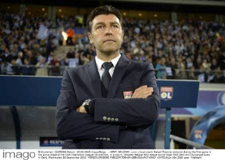 - GENT, BELGIUM: Lyon s head coach Hubert Fournier pictured during the first game in the group stage of the Uefa Champions League competition, in group H, between Belgian first league soccer team KAA Gent and Olympique Lyon, in Gent, Wednesday 16 September 2015. YORICKxJANSENS  x04701611x