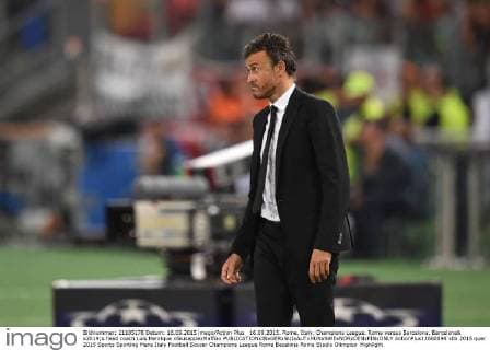 16.09.2015. Rome, Italy. Champions League. Roma versus Barcelona. Barcelona& x2019;s head coach Luis Henrique xGiuseppexMaffiax  ActionPlus11660894