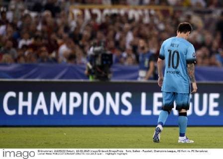 Rom, Italien - Fussball, Champions League, AS Rom vs. FC Barcelona: Lionel Messi 