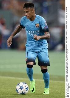 Rom, Italien - Fussball, Champions League, AS Rom vs. FC Barcelona: Neymar 