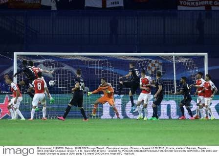 Champions League - Dinamo - Arsenal 16.09.2015.,Croatia, stadium Maksimir, Zagreb - UEFA Champions League, Group F, 1 st. round GNK Dinamo - Arsenal FC.  GoranxStanzl PIXSELL