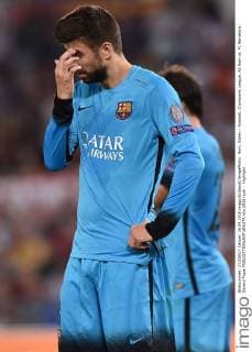 Rom, Italien - Fussball, Champions League, AS Rom vs. FC Barcelona: Gerard Pique 