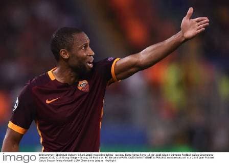 Seydou Keita Roma Roma 16-09-2015 Stadio Olimpico Football Calcio Champions League 2015 2016 Group Stage - Group, AS Roma vs. FC Barcelona andreaxstaccioli