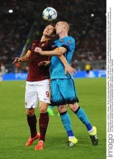 Edin Dzeko Roma, Jeremy Mathieu Barcelona Roma 16-09-2015 Stadio Olimpico Football Calcio Champions League 2015 2016 Group Stage - Group, AS Roma vs. FC Barcelona andreaxstaccioli