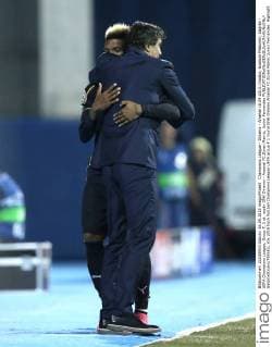 Champions League - Dinamo - Arsenal 16.09.2015.,Croatia, stadium Maksimir, Zagreb - UEFA Champions League, Group F, 1 st. roudn GNK Dinamo - Arsenal FC.Zoran Mamic, Junior Fernandes  SanjinxStrukic PIXSELL
