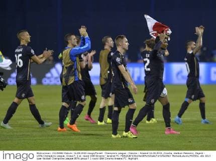 Champions League - Dinamo - Arsenal 16.09.2015.,Croatia, stadium Maksimir, Zagreb - UEFA Champions League, Group F, 1 st. round GNK Dinamo - Arsenal FC.  MarkoxLukunic PIXSELL