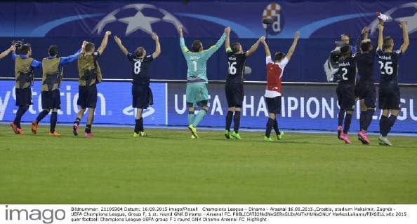Champions League - Dinamo - Arsenal 16.09.2015.,Croatia, stadium Maksimir, Zagreb - UEFA Champions League, Group F, 1 st. round GNK Dinamo - Arsenal FC.  MarkoxLukunic PIXSELL