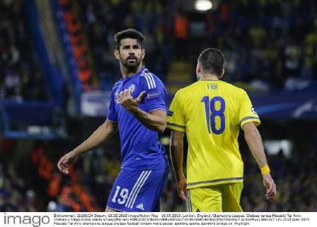 16.09.2015. London, England. Champions League. Chelsea versus Macabbi Tel Aviv. Chelsea s Diego Costa reacts xCraigxMercerx  ActionPlus11661027