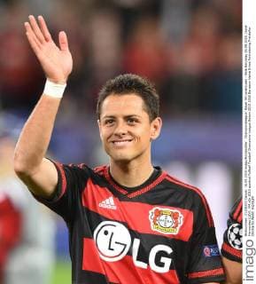 Championsleague: Bayer 04 Leverkusen - Bate Baryssau 16.09.2015. Javier Hernandez (LEV). HM