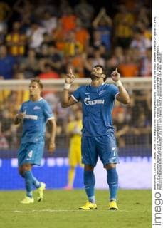 Hulk during the match between Valencia CF against FC Zenit, week 1 of Champions League 2015 16 in Mestalla stadium, Valencia, SPAIN - 2015 september 16. (Photo: Jose Breton). 