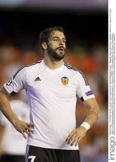 Negredo during the match between Valencia CF against FC Zenit, week 1 of Champions League 2015 16 in Mestalla stadium, Valencia, SPAIN - 2015 september 16. (Photo: Jose Breton). 