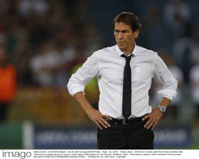Sept. 16, 2015 - Rome, Italy - AS Roma s head coach Rudi Garcia before the Champions League Group E soccer match against Barcelona at the Olympic Stadium. Italy : Champions League match between Roma versus Barcelona - ZUMAp133