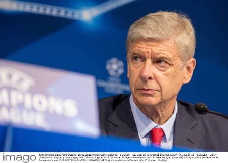 SOCCER - CL, Zagreb vs Arsenal ZAGREB,CROATIA,16.SEP.15 - SOCCER - UEFA Champions League, group stage, GNK Dinamo Zagreb vs FC Arsenal. Image shows head coach Arsene Wenger (Arsenal) during a press conference PK Pressekonferenz GEPAxpictures xMaticxKlansek