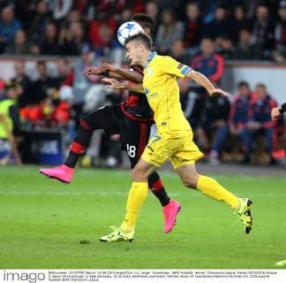 Leverkusen, UEFA Fussball, Herren, Champions League, Saison 2015 2016,Gruppe E, Bayer 04 Leverkusen vs Bate Baryssau, 16.09.2015, BayArena Leverkusen, Wendel, Bayer 04 Leverkusen,Aleksndra Karnitski
