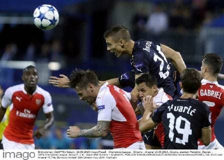 Champions League - Dinamo - Arsenal 16.09.2015.,Croatia, stadium Maksimir, Zagreb - UEFA Champions League, Group F, 1 st. round GNK Dinamo - Arsenal FC.  GoranxStanzl PIXSELL