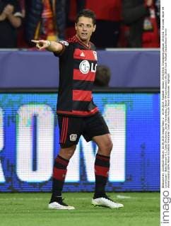 16.09.2015, Fussball, Saison 2015 2016, Champions League, 2015 16, Vorrunde, Bayer 04 Leverkusen - Bate Borisov 4:1, Jubel Chicharito, Javier Hernandez, (Bayer 04 Leverkusen)