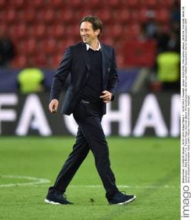 16.09.2015, Fussball, Saison 2015 2016, Champions League, 2015 16, Vorrunde, Bayer 04 Leverkusen - Bate Borisov 4:1, Trainer Roger Schmidt (Bayer 04 Leverkusen)