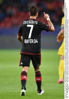 16.09.2015, Fussball, Saison 2015 2016, Champions League, 2015 16, Vorrunde, Bayer 04 Leverkusen - Bate Borisov 4:1, Chicharito, Javier Hernandez, (Bayer 04 Leverkusen)
