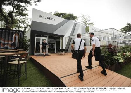 Sept. 17, 2015 - Singapore, Singapore - ERIC BOULLIER, McLaren Racing Director is seen in the paddock during preparations to the 2015 Formula 1 Singapore Grand Prix at Marina Bay Street Circuit, in Singapore. F1 2015 - Singapore Grand Prix - Preparations - ZUMAg147
