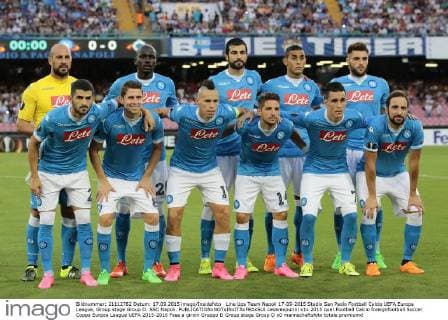 Line Ups Team Napoli 17-09-2015 Stadio San Paolo Football Calcio UEFA Europa League, Group stage Group D. SSC Napoli. cesarexpurini