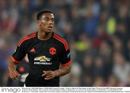 Anthony Martial of Manchester United ManU FC during the UEFA Champions League group B match between PSV Eindhoven and Manchester United on September 15, 2015 at the Philips stadium in Eindhoven, The Netherlands. PSV Eindhoven v Manchester United UEFA Champions League 2015 2016 xVIxJeroenxPutmansxIVx 4338849