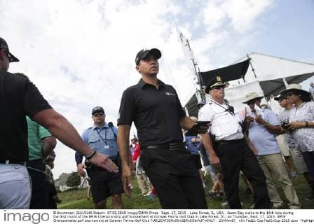 Sept. 17, 2015 - Lake Forest, IL, USA - Jason Day walks to the 16th hole during the first round of the BMW Championship golf tournament at Conway Farms Golf Club in Lake Forest, Ill., on Thursday, Sept. 17, 2015. BMW Championship golf tournament at Conway Farms Golf Club - ZUMAm67_