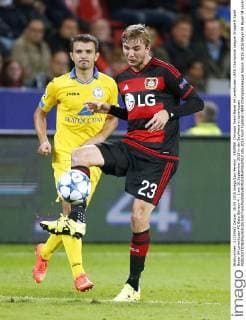 KRAMER Chrisoph Team Bayer 04 Leverkusen UEFA Champions League Gruppe E Spiel Bayer 04 Leverkusen-FC Bate Borisov 4 : 1 am 16.September 2015 in der BayArena in Leverkusen 