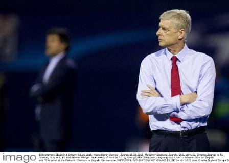 Zagreb 16.09.2015, Maksimir Stadium, Zagreb, CRO, UEFA CL, Dinamo Zagreb vs FC Arsenal, Gruppe F, im Bild Arsene Wenger, head coach of Arsenal F.C. during UEFA Champions League group F match between Dinamo Zagreb and FC Arsenal at the Maksimir Stadium in Zagreb, Germany on 2015 09 16.  EX_SPIDA  