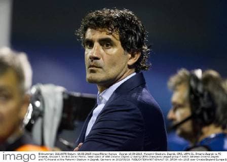 Zagreb 16.09.2015, Maksimir Stadium, Zagreb, CRO, UEFA CL, Dinamo Zagreb vs FC Arsenal, Gruppe F, im Bild Zoran Mamic, head coach of GNK Dinamo Zagreb during UEFA Champions League group F match between Dinamo Zagreb and FC Arsenal at the Maksimir Stadium in Zagreb, Germany on 2015 09 16.  EX_SPIDA  