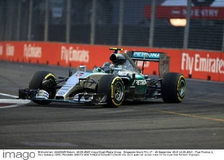 Singapore Grand Prix 17 - 20 September 2015 18.09.2015 - Free Practice 1, Nico Rosberg (GER) Mercedes AMG F1 W06 