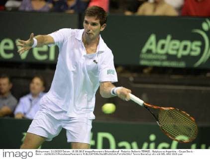 Federico Delbonis TENNIS : Belgique vs Argentine - Coupe Davis - Demi - 18 09 2015 PhotoNews Panoramic 