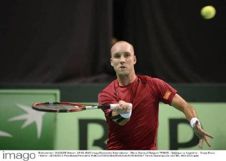 Steve Darcis of Belgium TENNIS : Belgique vs Argentine - Coupe Davis - Demi - 18 09 2015 PhotoNews Panoramic 