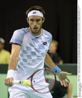 Leonardo Mayer of Argentina TENNIS : Belgique vs Argentine - Coupe Davis - Demi - 18 09 2015 PhotoNews Panoramic 