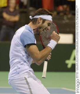 Leonardo Mayer of Argentina TENNIS : Belgique vs Argentine - Coupe Davis - Demi - 18 09 2015 PhotoNews Panoramic 