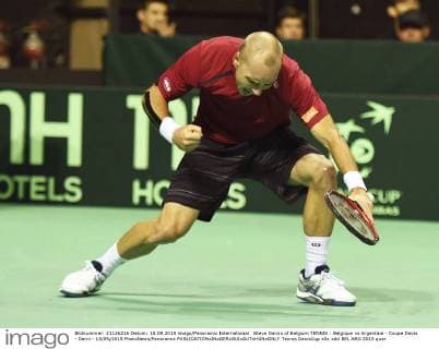 Steve Darcis of Belgium TENNIS : Belgique vs Argentine - Coupe Davis - Demi - 18 09 2015 PhotoNews Panoramic 