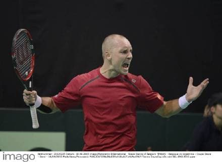 Steve Darcis of Belgium TENNIS : Belgique vs Argentine - Coupe Davis - Demi - 18 09 2015 PhotoNews Panoramic 