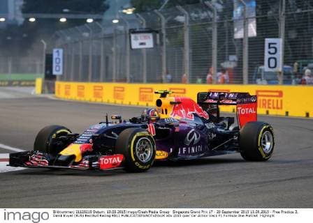 Singapore Grand Prix 17 - 20 September 2015 19.09.2015 - Free Practice 3, Daniil Kvyat (RUS) Red Bull Racing RB11 