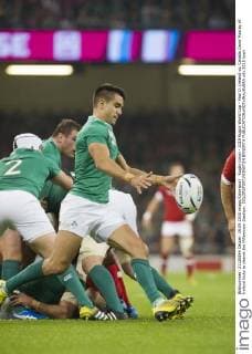 Rugby Union - 2015 Rugby World Cup - Pool D: Ireland vs. Canada Conor Murray of Ireland kicks to clearat the Millennium Stadium. COLORSPORT WINSTON BYNORTH 